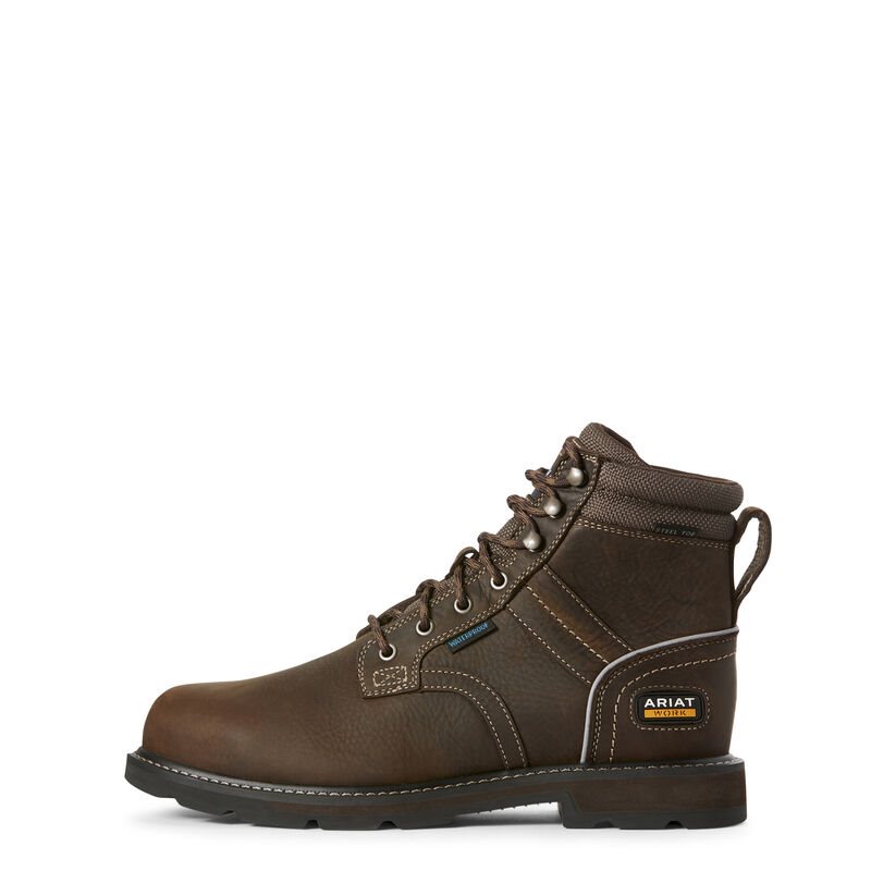 Ariat Groundbreaker 6" II Koyu Kahverengi Iş Ayakkabıları Erkek (41764-330)